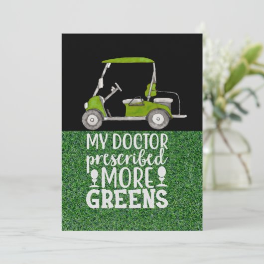 ゴルフ私の医者はより緑を処方したおもしろい 招待状 (スタンド正面)