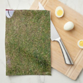 ゴルフ穴 キッチンタオル (四つ折り)