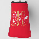 ゴルフ笑わされるドライバーことわざ ゴルフヘッドカバー (回転90)