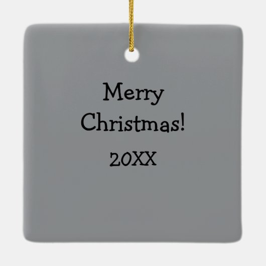 ゴルフ笑わされるユーモアのクリスマス セラミックオーナメント (裏面)