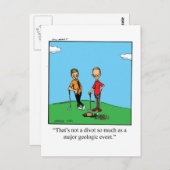 ゴルフ笑わされるユーモアはがき ポストカード (正面/裏面)