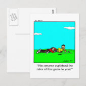 ゴルフ笑わされるユーモアはがき ポストカード (正面/裏面)