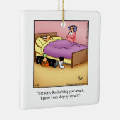 ゴルフ笑わされるユーモア セラミックオーナメント (右)