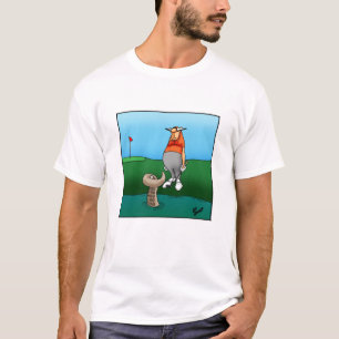 ゴルフ笑わされるユーモティーシャツギフト Tシャツ