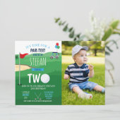 ゴルフ第2誕生日2ゴルフ招待状おもしろい写真 招待状 (スタンド正面)