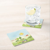 ゴルフ紙コースター スクエアペーパーコースター (インサイチュ)