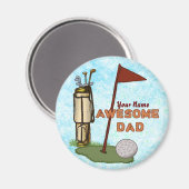 ゴルフ素晴らしパパ マグネット (正面/裏面)