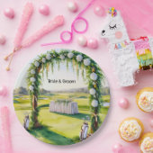 ゴルフ結婚のデコレーションアットザグリーン紙プレート ペーパープレート (パーティー)