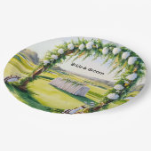 ゴルフ結婚のデコレーションアットザグリーン紙プレート ペーパープレート (アングル)