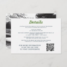 ゴルフ結婚カップル エンクロージャーカード