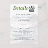 ゴルフ結婚カップル エンクロージャーカード (正面)