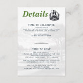 ゴルフ結婚カップル エンクロージャーカード (正面)