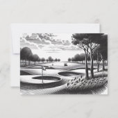 ゴルフ結婚カップル 出欠カード (裏面)