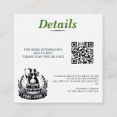 ゴルフ結婚カップルQRコード エンクロージャーカード (正面)