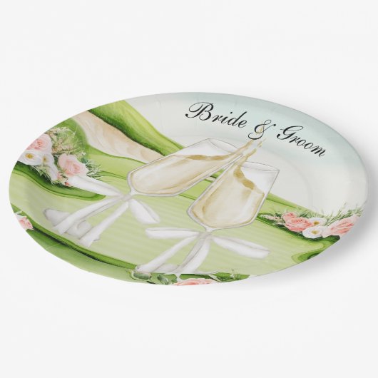 ゴルフ結婚コースをテーマにしたゴルフ ペーパープレート (アングル)