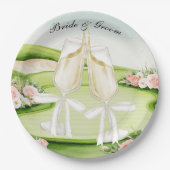 ゴルフ結婚コースをテーマにしたゴルフ ペーパープレート (正面)