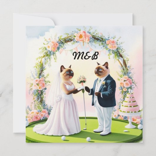 ゴルフ結婚ゴルファー用ゴルフのテーマ セーブザデート (正面)
