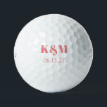 ゴルフ結婚ボールを思い出す週末のデート ゴルフボール<br><div class="desc">カップルシンプルのモダンイニシャルのためのデザインと特別な日付。記念素晴らしに記念品や好意のためにイベント。色の変もし更リクエストはDMに送る。また、カスタマイズの項目のもし下で他のオプションを選択して、完全にカスタマイズ可能である。ザッ感謝していズルの店を見に！</div>