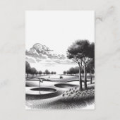 ゴルフ結婚場 エンクロージャーカード (裏面)