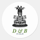 ゴルフ結婚場 ラウンドシール (正面)
