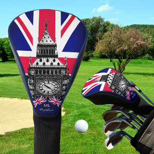 ゴルフ統一されたキングダム&イギリス国旗、ビッグベンロンドン ゴルフヘッドカバー