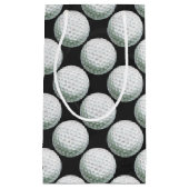 ゴルフ絵を描ボールパターン スモールペーパーバッグ (正面)