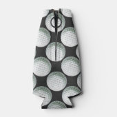 ゴルフ絵を描ボールパターン ボトルクーラー (裏面)