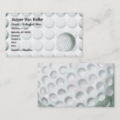 ゴルフ絵を描ボールパターン 名刺 (正面/裏面)