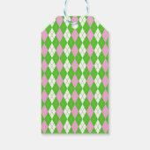 ゴルフ絵画のベビーガール甘いキャディ赤ちゃんシャワー ギフトタグ (裏面)