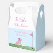 ゴルフ絵画のベビーガール甘いキャディ赤ちゃんシャワー フェイバーボックス (オープン)
