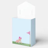 ゴルフ絵画のベビーガール甘いキャディ赤ちゃんシャワー フェイバーボックス (オープン)