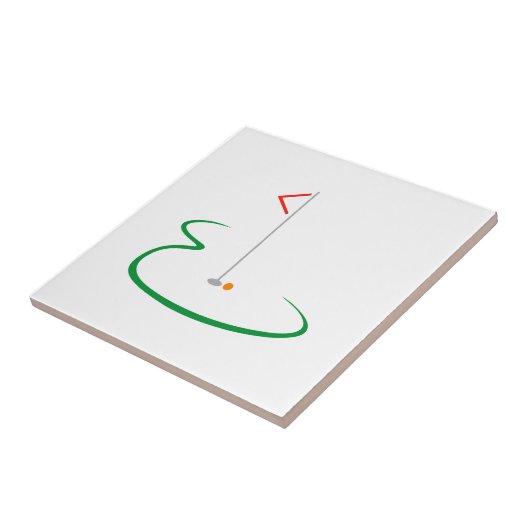 ゴルフ緑 タイル (側面)