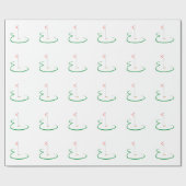 ゴルフ緑 ラッピングペーパー (フラット)