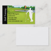 ゴルフ練習インストラクター 名刺 (正面/裏面)