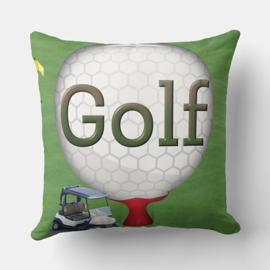 ゴルフ複合ボールカートのフラグ クッション (裏面)