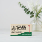 ゴルフ訓練およびインストラクター 名刺 (スタンド正面)