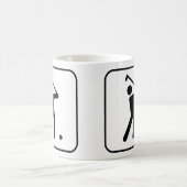 ゴルフ記号のマグ コーヒーマグカップ (中央)