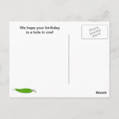 ゴルフ誕生日はがき ポストカード (裏面)