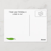 ゴルフ誕生日はがき ポストカード (裏面)