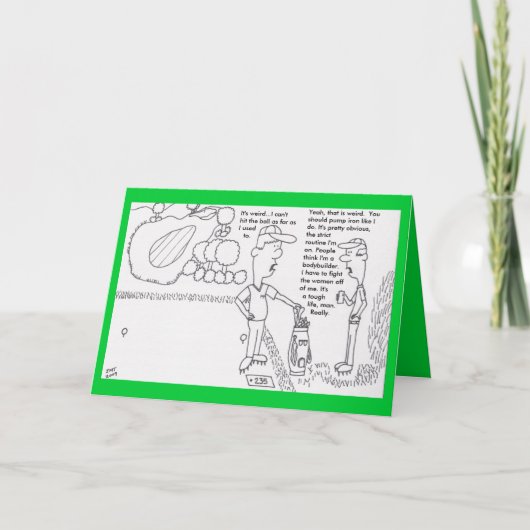 ゴルフ誕生日カード カード (正面)