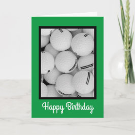 ゴルフ誕生日カード、5" x 7"折り畳み誕生日カード カード