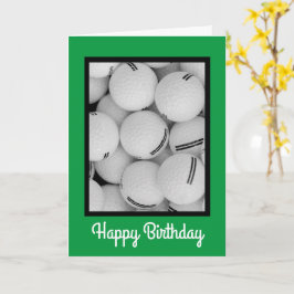 ゴルフ誕生日カード、5" x 7"折り畳み誕生日カード カード