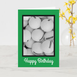 ゴルフ誕生日カード、5" x 7"折り畳み誕生日カード カード