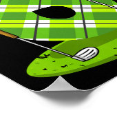 ゴルフ誕生日シャツ子供へ6thバースデーパーティーGo ポスター (角)