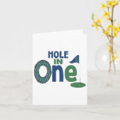 ゴルフ誕生日シャツ1stバースデーホールインワンボーイズ カード (黄色い花)