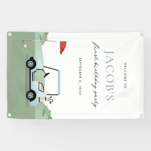 ゴルフ誕生日パルティーウェルカムバナー 横断幕 (横)