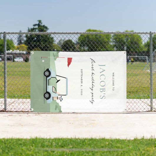 ゴルフ誕生日パルティーウェルカムバナー 横断幕 (インサイチュ)