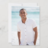 ゴルフ誕生日パルティーパーティー写真 招待状 (裏面)