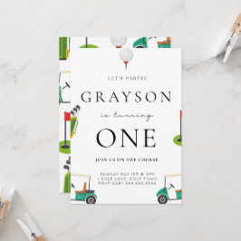 ゴルフ誕生日パルティー招待状 招待状