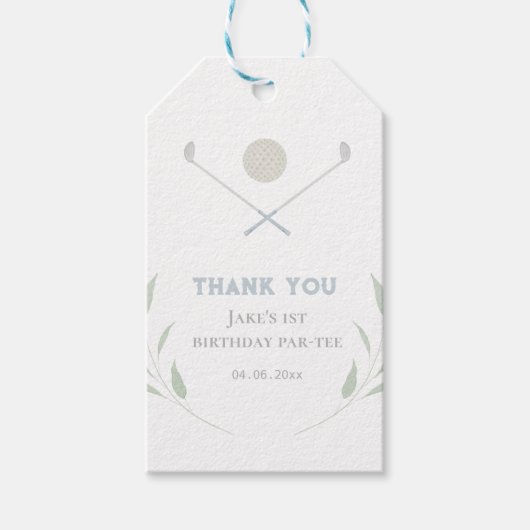 ゴルフ誕生日パーティギフトラベル ギフトタグ (正面)